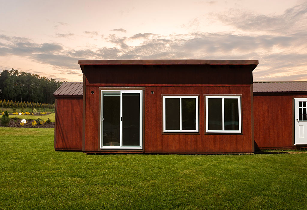 Tiny Home Model With French Doors For Sale near Nashville, Tennessee - Blacks Buildings