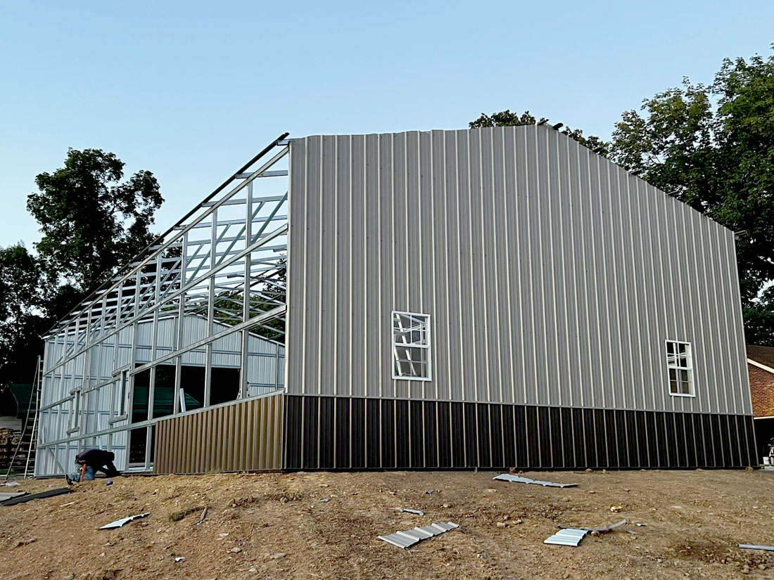 Vertiacal-Metal-A-Frame-Onsite-Build-Blacks-Buildings-Tennessee-9